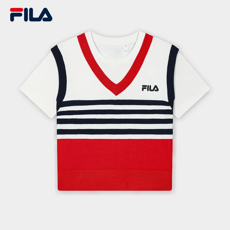 FILA CORE LIFESTYLE ORIGINALE FRENCH TENNIS CLUB Women Short Sleeve T-shirt (Red)-- Hooded Caped Shawl Collar FILA CORE LIFESTYLE ORIGINALE FRENCH TENNIS CLUB Women Short Sleeve T-shirt (Red)-- Hooded Caped Shawl Collar