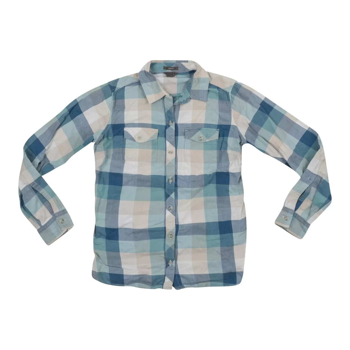 Eddie Bauer Eddie Bauer Plaid Button Down Shirt , Women's-- Welt Pockets Slit Pockets Flap Pockets Eddie Bauer Eddie Bauer Plaid Button Down Shirt , Women's-- Welt Pockets Slit Pockets Flap Pockets