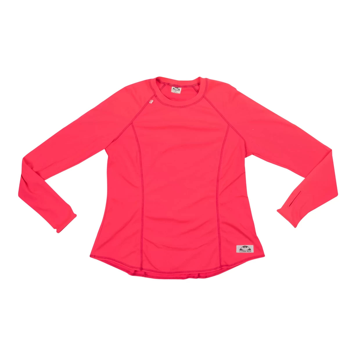 Corbeau Long-Sleeve Performance Shirt - Women's-- Ribbed T-Shirt High Neck Heavyweight Corbeau Long-Sleeve Performance Shirt - Women's-- Ribbed T-Shirt High Neck Heavyweight