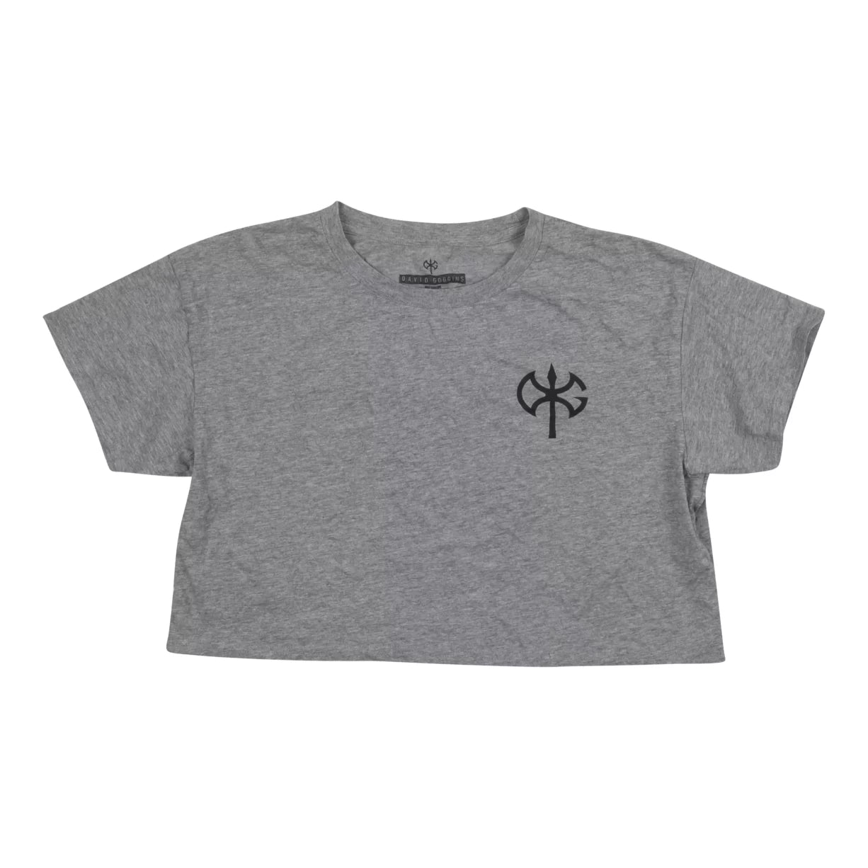 David Goggins Cropped T-Shirt - Women's-- Chenille Blend Fleece Blend Nylon Blend