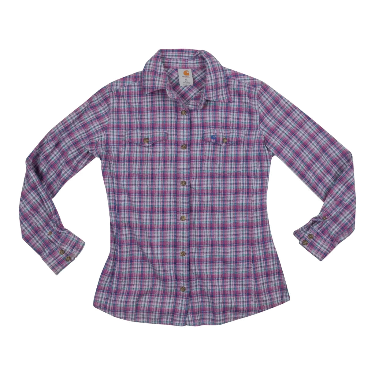 Carhartt Flannel Shirt - Women's-- Graphic T-Shirt Round Neck Polyester