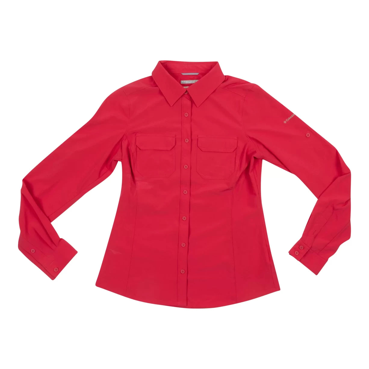 Columbia Columbia Omni - Shade Button Down Shirt , Women's-- Front Pockets Side Pockets Patch Pockets Columbia Columbia Omni - Shade Button Down Shirt , Women's-- Front Pockets Side Pockets Patch Pockets