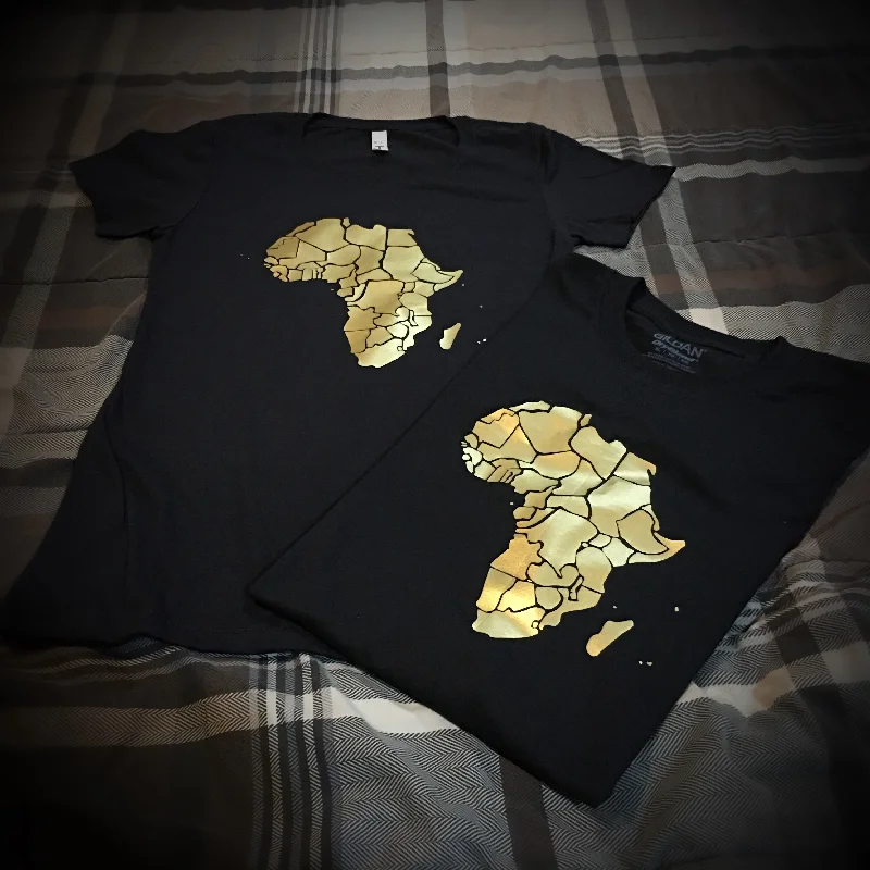 BLMW - Africa is Golden Shirt-- Chenille Brocade Lace