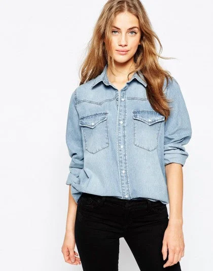 Collarless Shirt-- Elegant Classic Vintage