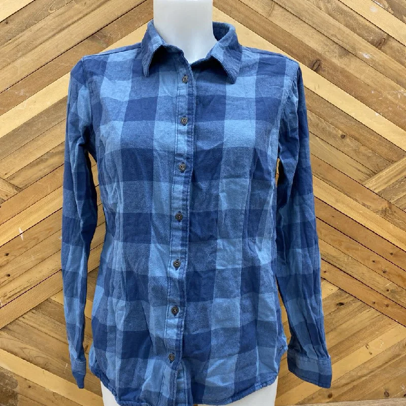 Noble Outfitters - Women's Flannel Shirt - MSRP comp $60: Blue-women-LG-- Casual Formal Business Noble Outfitters - Women's Flannel Shirt - MSRP comp $60: Blue-women-LG-- Casual Formal Business