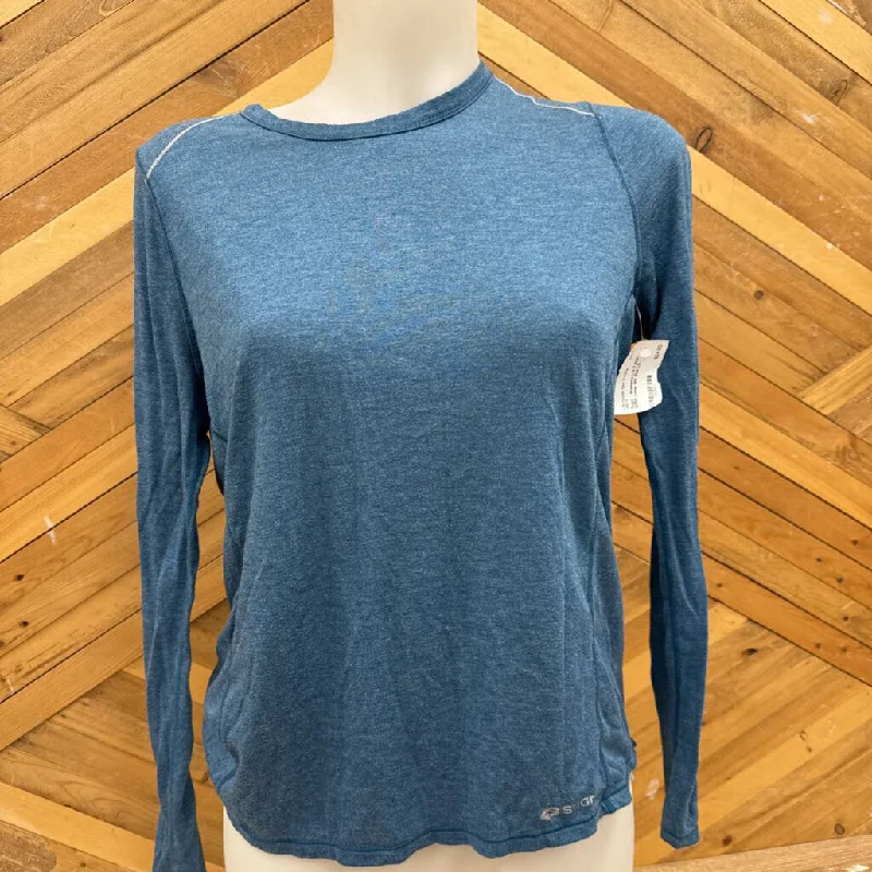 Sugoi - Women's L/S T-Shirt - MSRP comp $65: Blue-women-LG-- Hooded Caped Shawl Collar Sugoi - Women's L/S T-Shirt - MSRP comp $65: Blue-women-LG-- Hooded Caped Shawl Collar