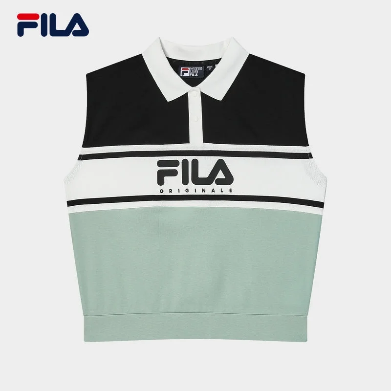 FILA CORE WHITE LINE FILA ORIGINALE Women Short Sleeve T-shirt in Black-- Zippered Front Buttoned Front Snap Front FILA CORE WHITE LINE FILA ORIGINALE Women Short Sleeve T-shirt in Black-- Zippered Front Buttoned Front Snap Front