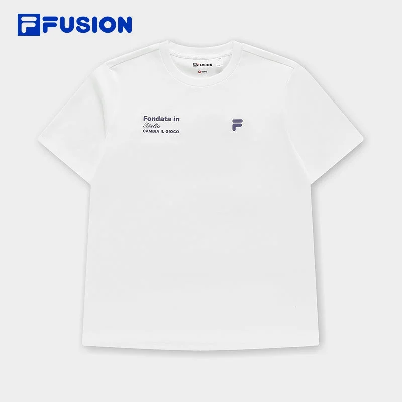 FILA FUSION INLINE UNIFORM Women Short Sleeve T-shirt in White-- Elasticated Padded Insulated FILA FUSION INLINE UNIFORM Women Short Sleeve T-shirt in White-- Elasticated Padded Insulated