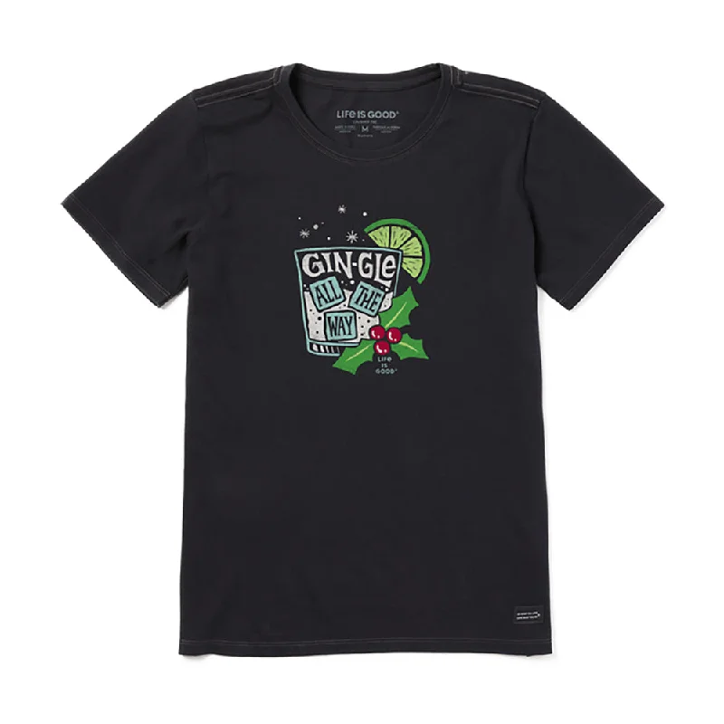 Life Is Good Gin-Gle All The Way Womens T-Shirt-- Layered Multi-layer Single Layer