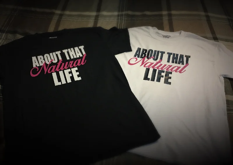 Women - About That Natural Life T-Shirt - White-- Houndstooth Herringbone Solid