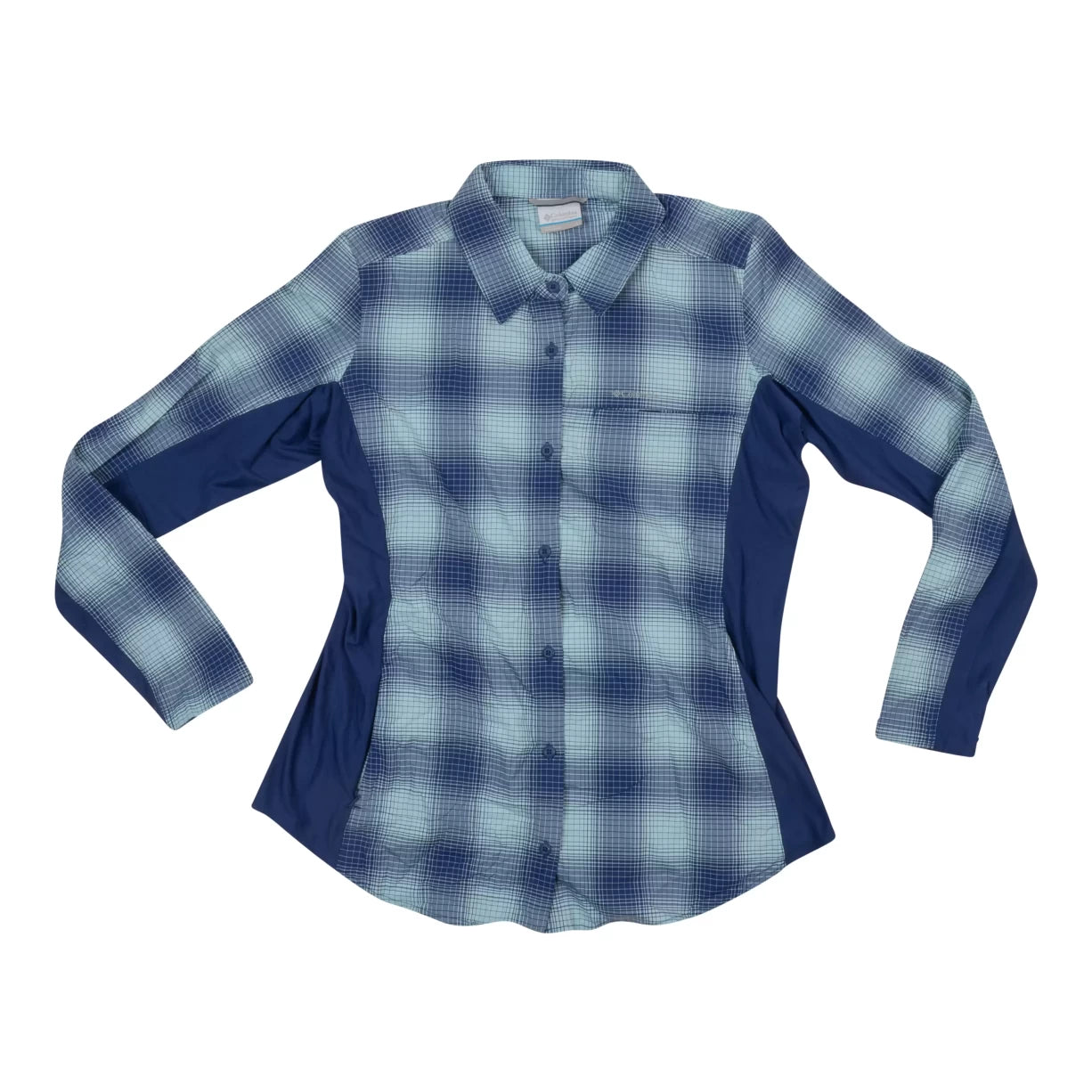 Columbia Claudia Ridge Long Sleeve Button Shirt - Women's-- Silk Blend Satin Velvet