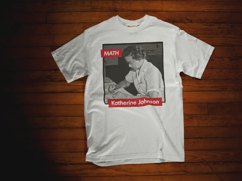 BH - Katherine Johnson - Math / Computer - Black History Shirt-- Striped Floral Plaid BH - Katherine Johnson - Math / Computer - Black History Shirt-- Striped Floral Plaid