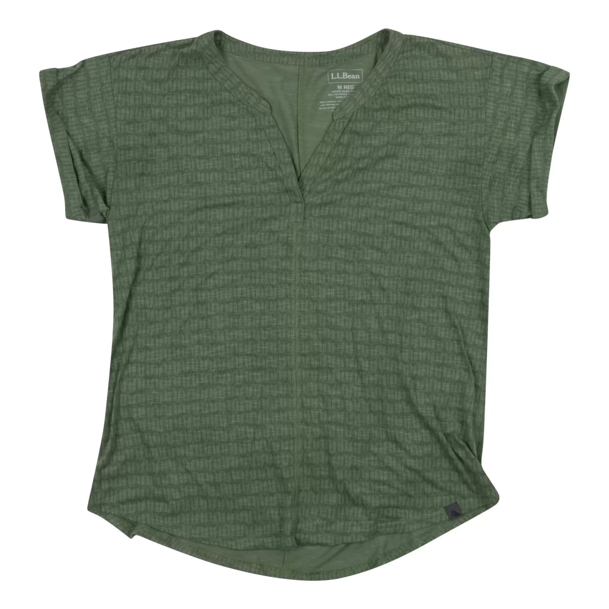 L.L.Bean Streamside T-Shirt - Women's-- Print Jacquard Patchwork