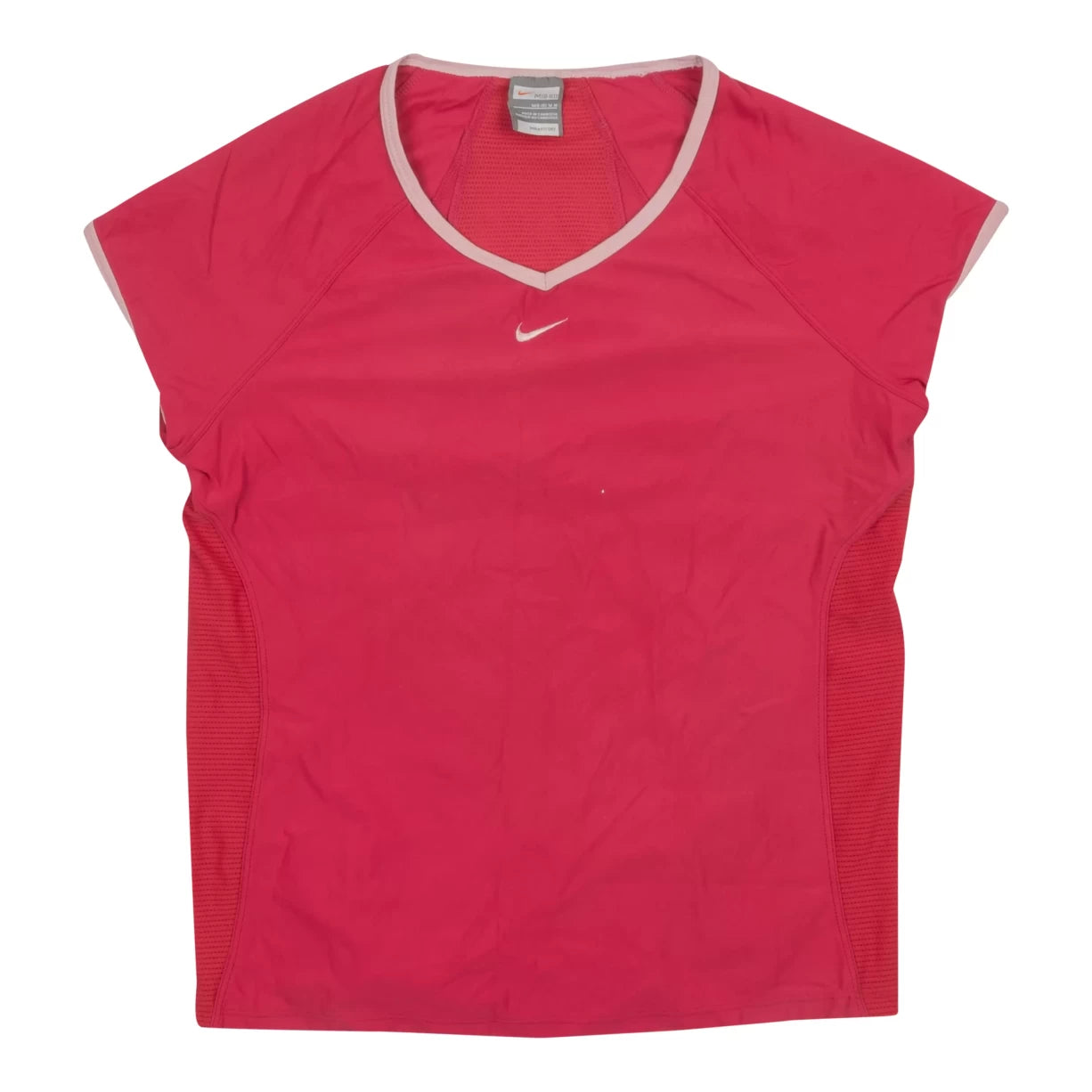 Nike V-Neck Active Shirt - Women's-- Jersey Fabric Tulle Fabric Batik Fabric