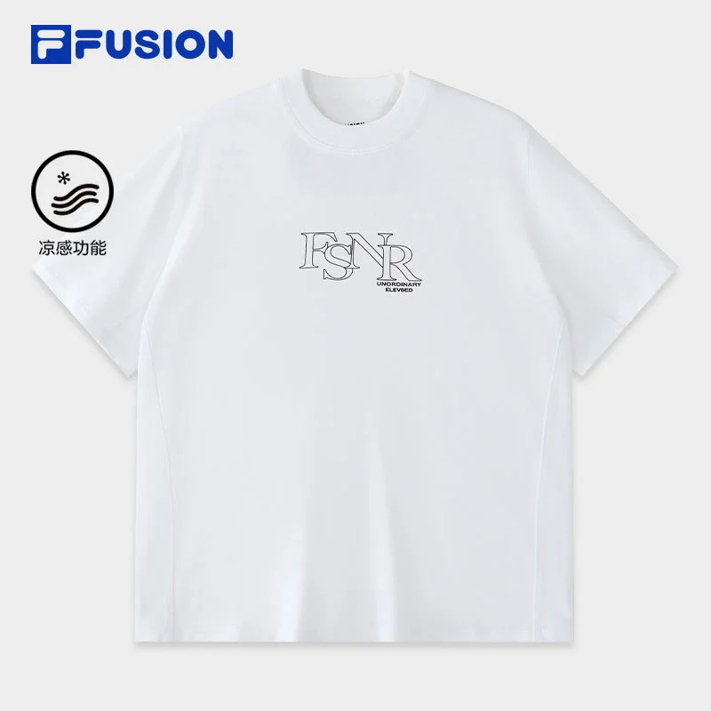 FILA FUSION INLINE FUSIONEER 1 Women Short Sleeve T-shirt (White / Pink / Matcha Khaki)-- Elegant Classic Vintage FILA FUSION INLINE FUSIONEER 1 Women Short Sleeve T-shirt (White / Pink / Matcha Khaki)-- Elegant Classic Vintage