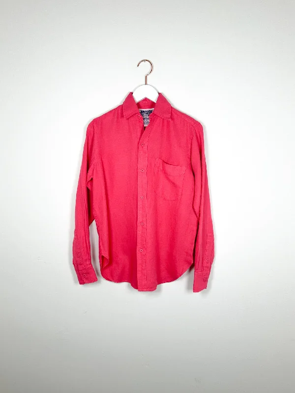 Jungmaven - Santa Fe Long Sleeve Shirt - Pink Grapefruit-- Hooded Caped Shawl Collar Jungmaven - Santa Fe Long Sleeve Shirt - Pink Grapefruit-- Hooded Caped Shawl Collar