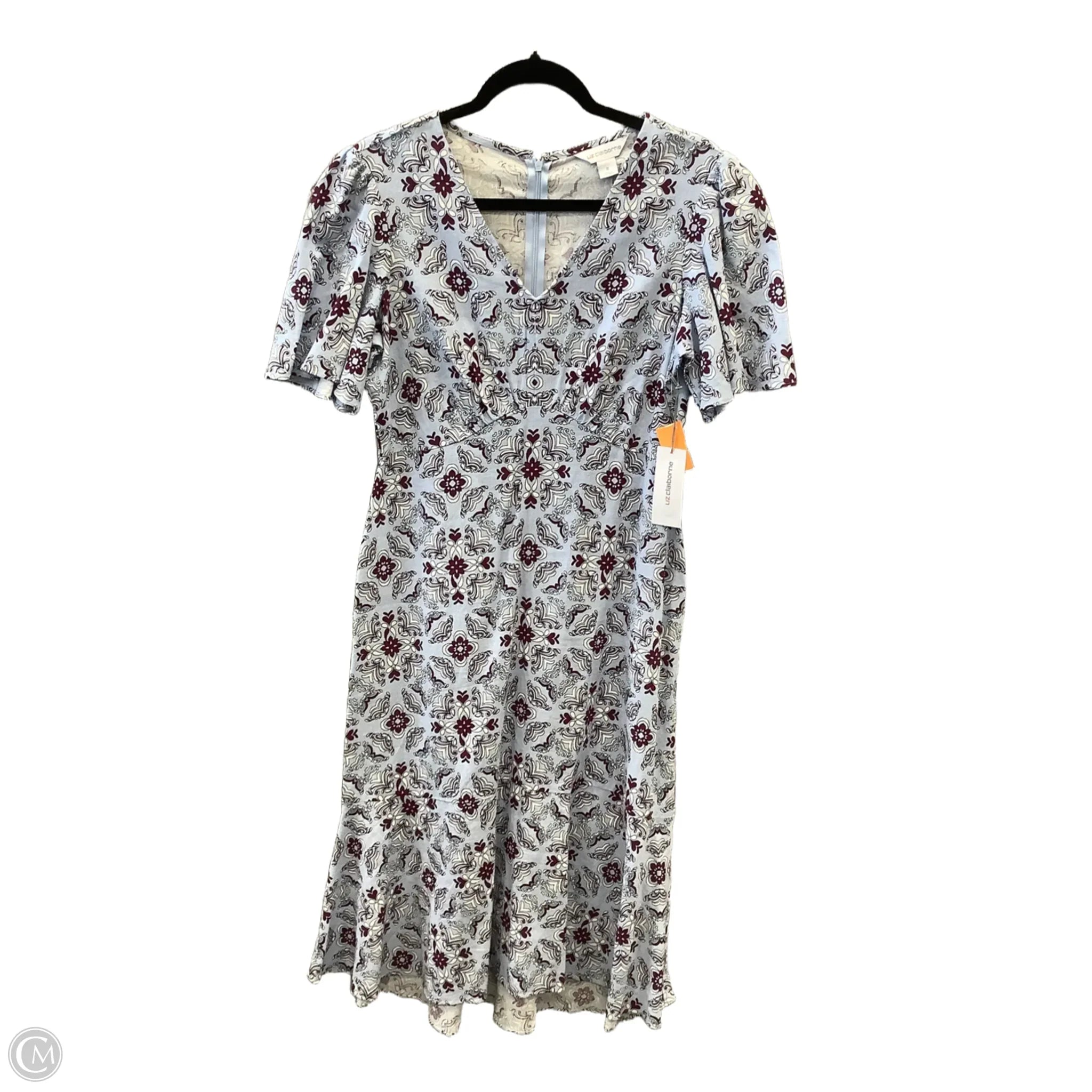 Dress Casual Maxi By Liz Claiborne In Blue, Size: M Tunics Floral girly