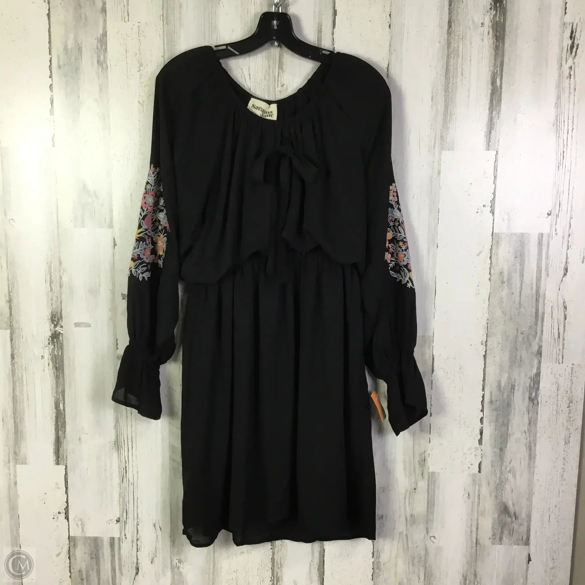 Dress Casual Short By Savanna Jane In Black, Size: L Tunics Sophisticated sleek