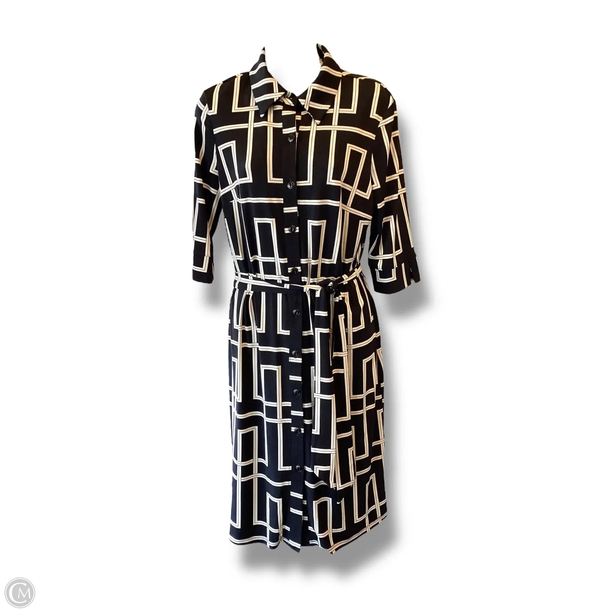 Dress Work By White House Black Market In Black & White, Size: 6 Halter Neckline Beach