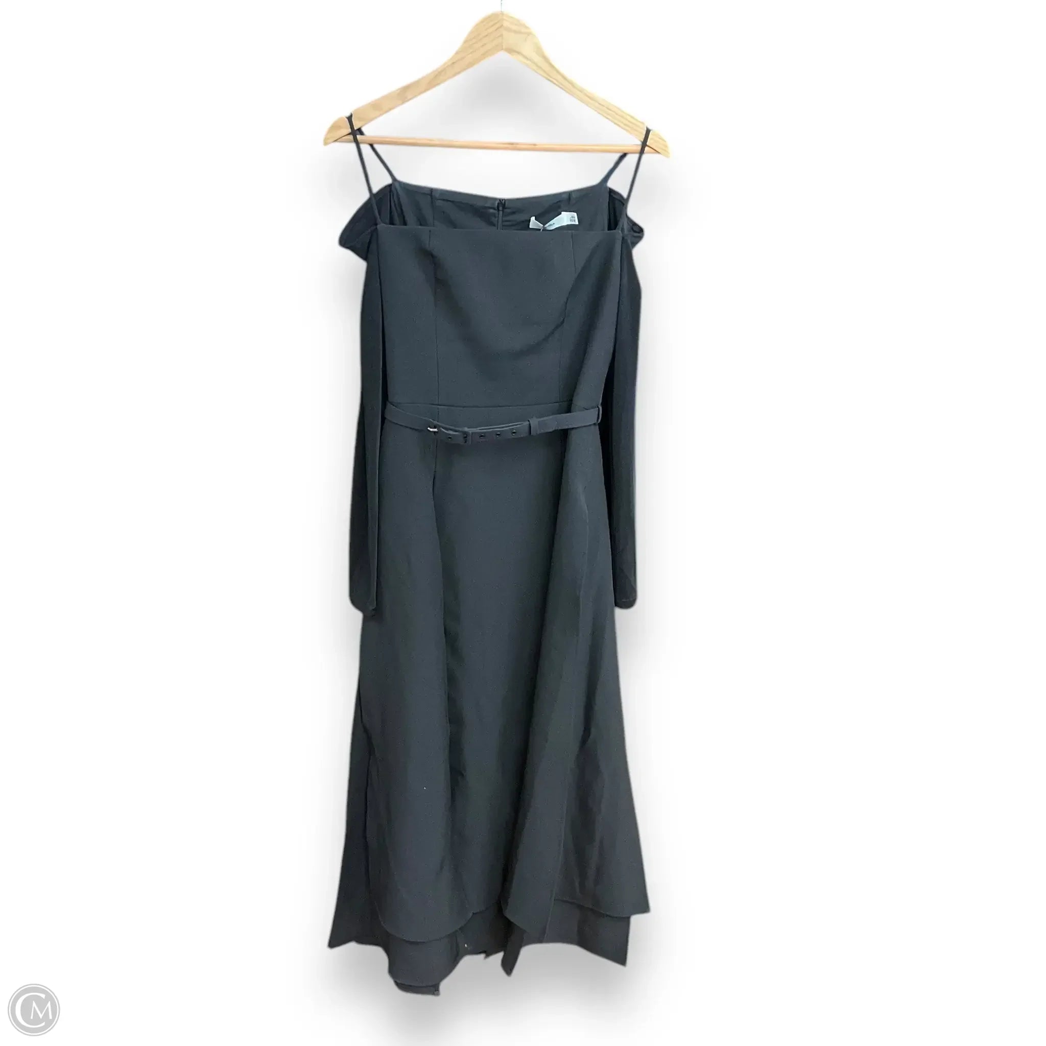 Dress Party Midi By Giana In Black, Size: M Floral Print girly