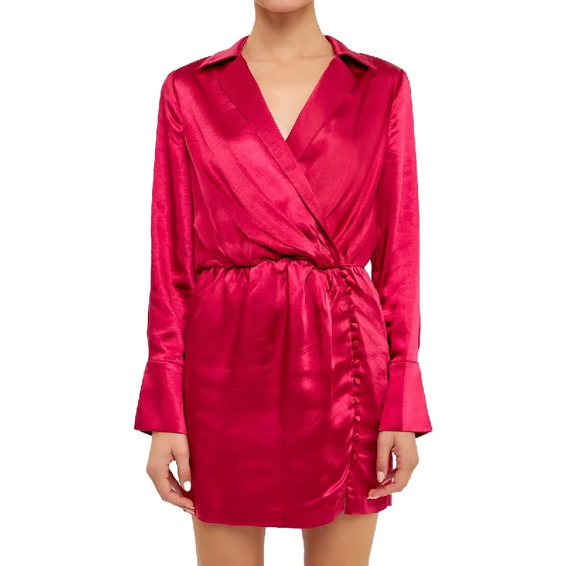 Womens Polyester Shift Dress Tunics Travel practical