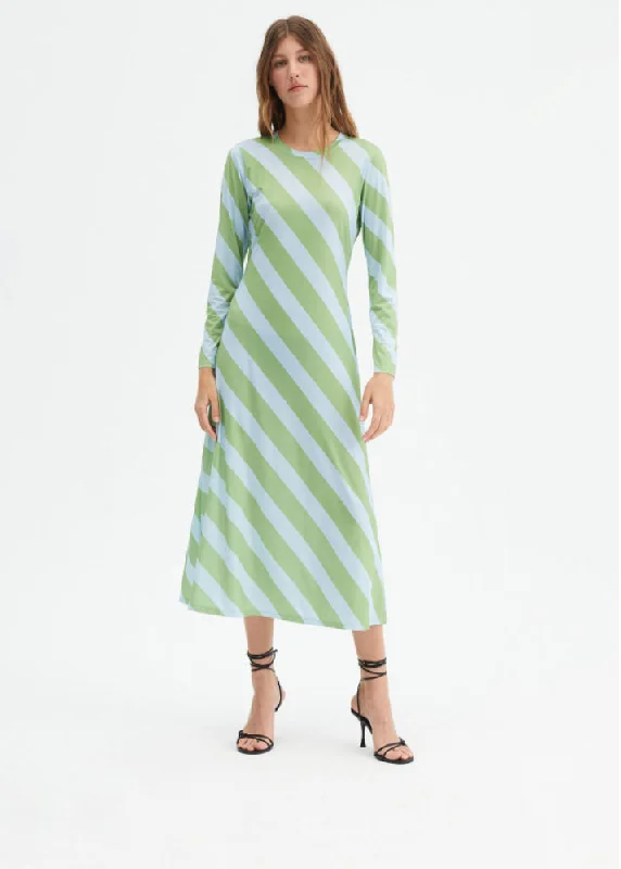 Bold Stripe Midi Dress Tunics Designer luxury