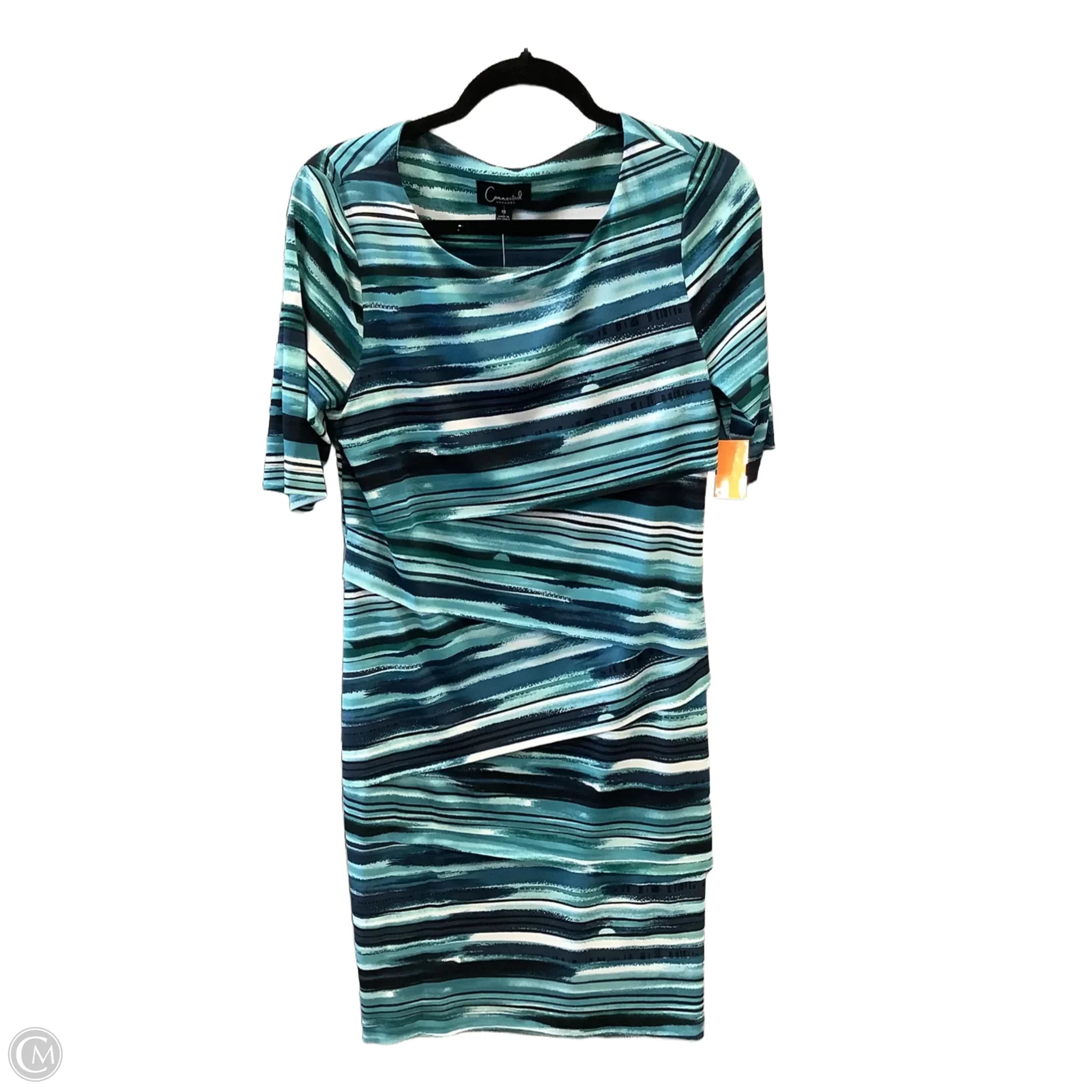 Dress Casual Midi By Connected Apparel In Blue, Size: M Casual Short Summer