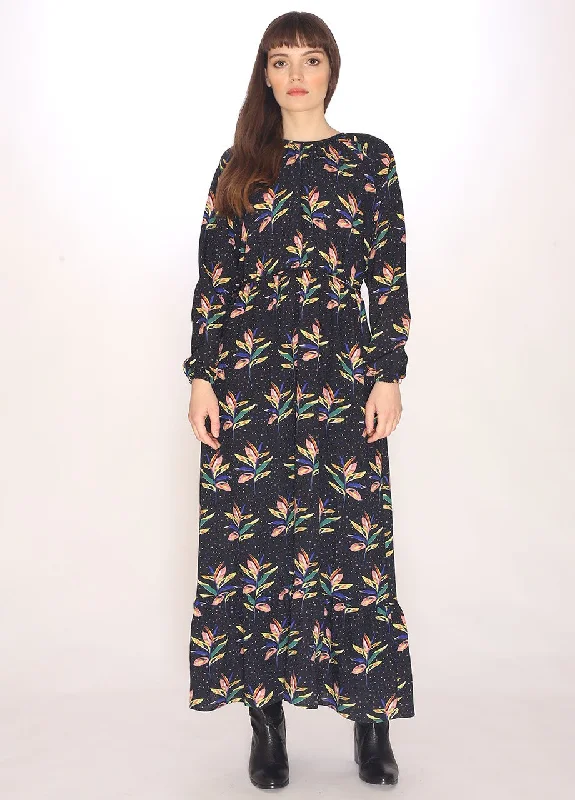 Dots & Petals Long Dress Bodycon Club Sequined
