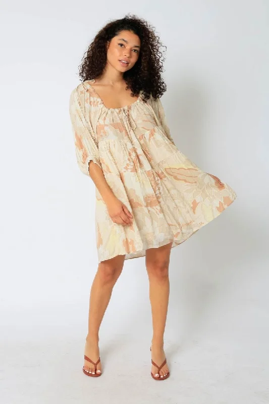 Goddess Babydoll Mini Dress Comfortable Ruffle Mini Dress