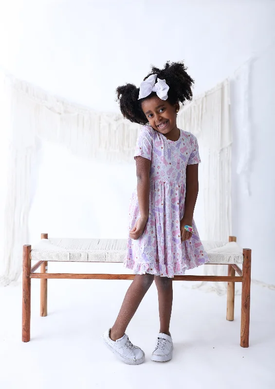COTTON TAIL CUTIE DREAM RUFFLE DRESS A-Line Day Work