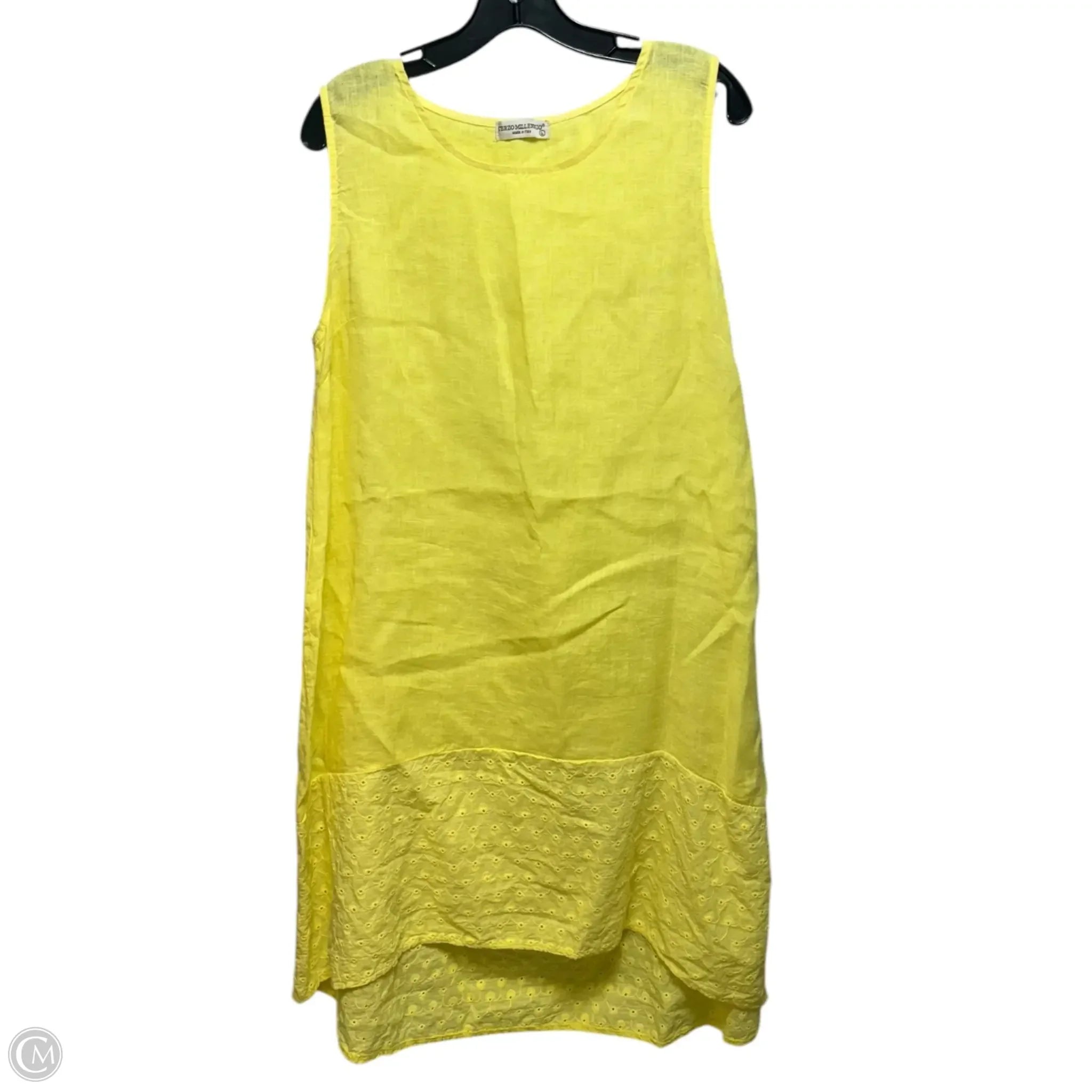 Dress Casual Midi By Terzo Millennio In Yellow, Size: L Maxi Flowy Bohemian