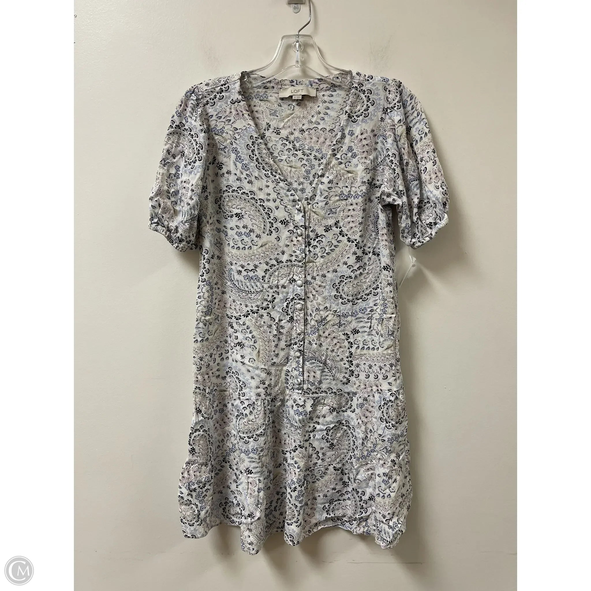 Dress Casual Midi By Loft In Multi-colored, Size: Xs Tunics Versatile functional