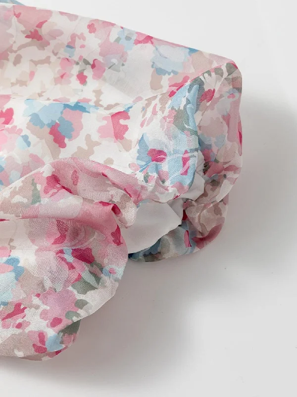 Casual Floral Mini Dress Chic Sleeveless Mini Dress