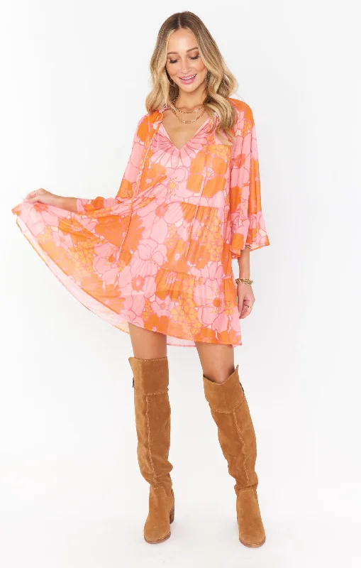 Viola Mini Dress Chic Pleated Mini Dress