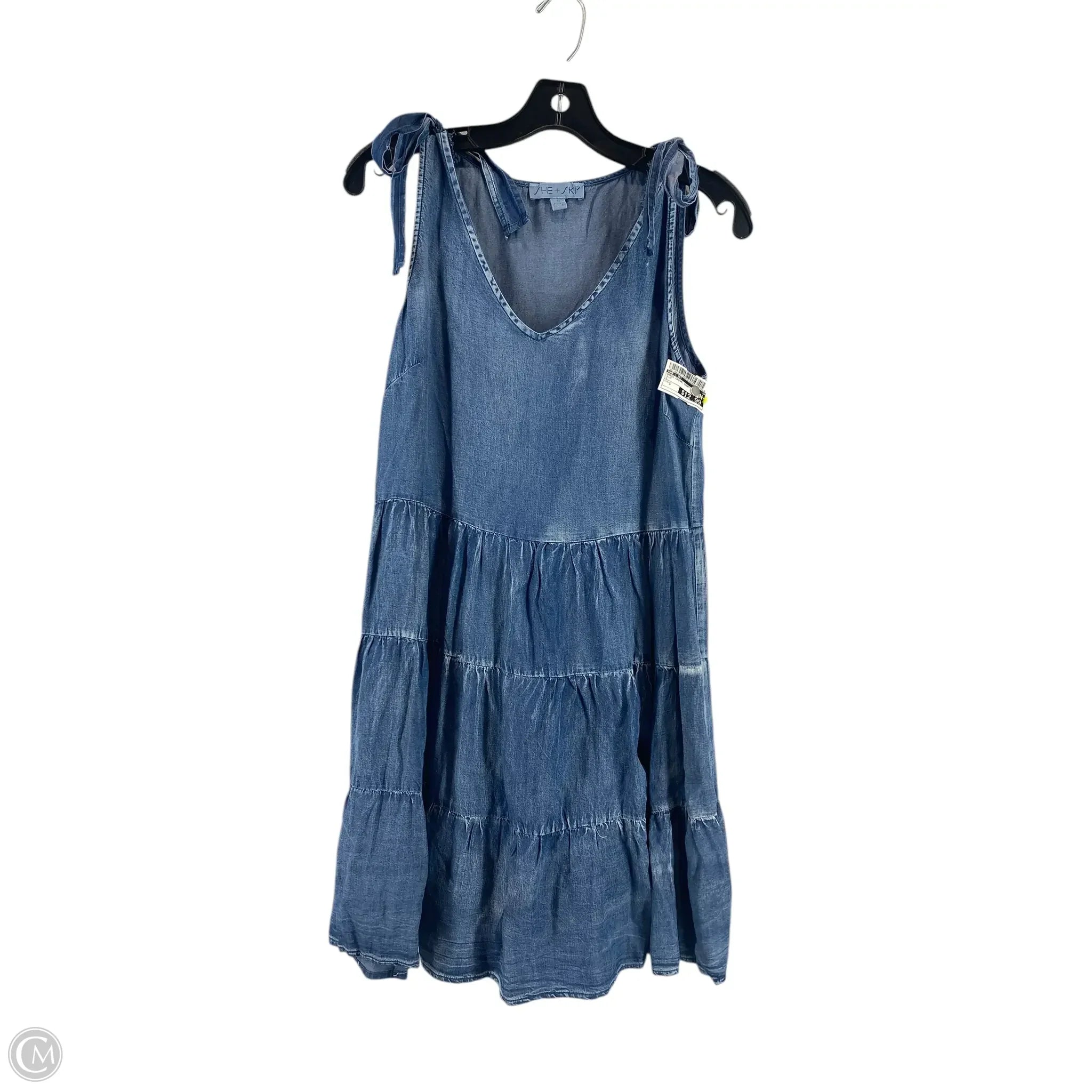 Dress Casual Short By She + Sky In Blue, Size: S Tunics Hiking breathable