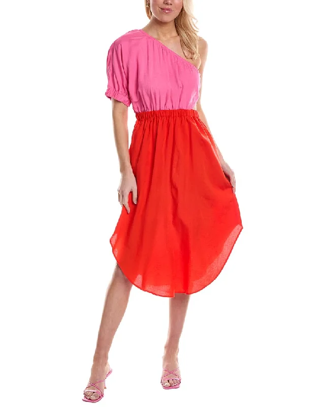 CROSBY by Mollie Burch Rio Linen-Blend Midi Dress Tunics Canvas sturdy