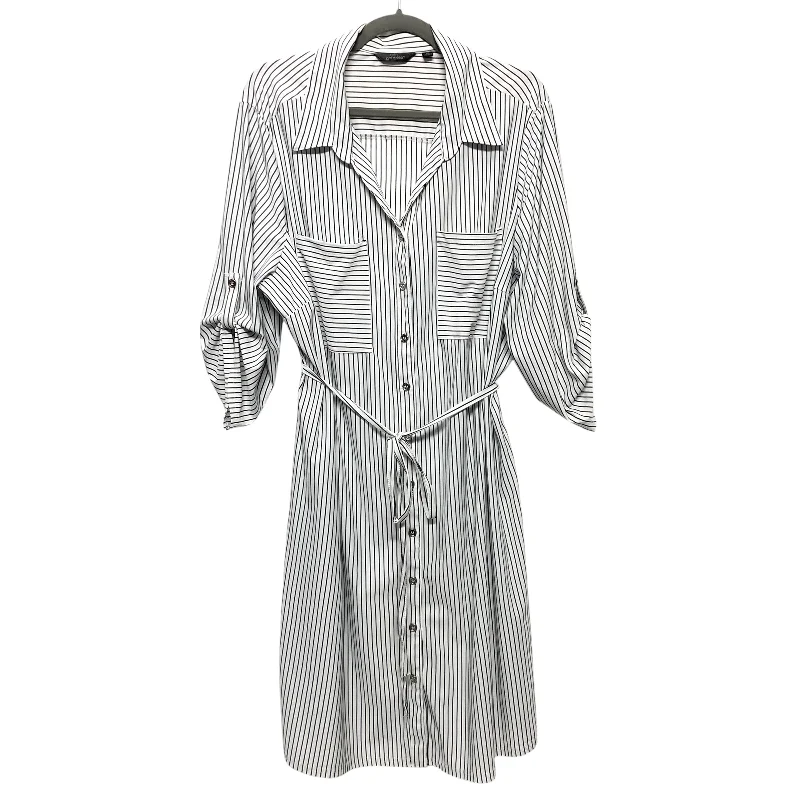 Dress Casual Short By Mlle Gabrielle In Black & White, Size:3 Tunics Trendy modern