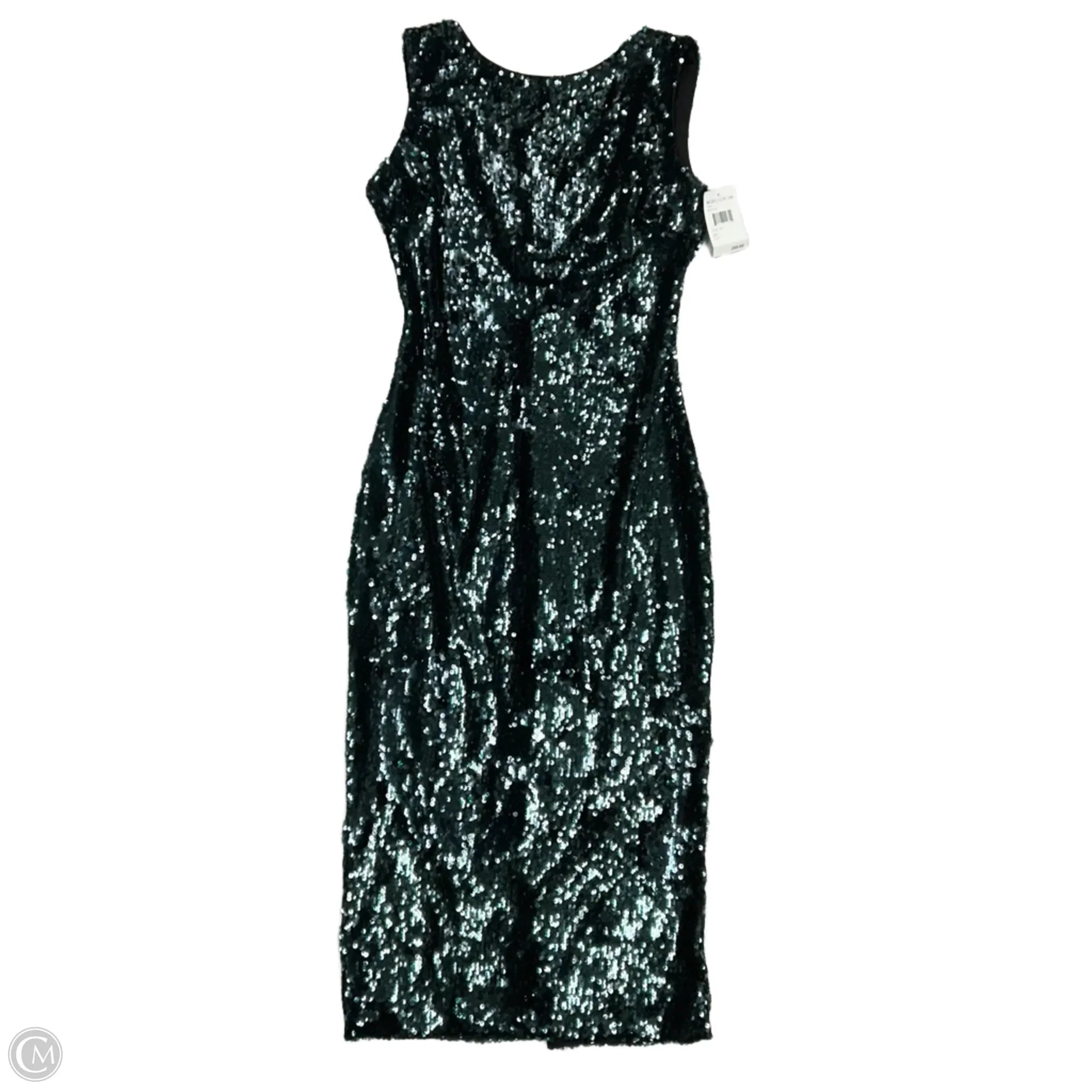 Dress Party Midi By Dress The Population In Green, Size: M Tunics Stylish modern
