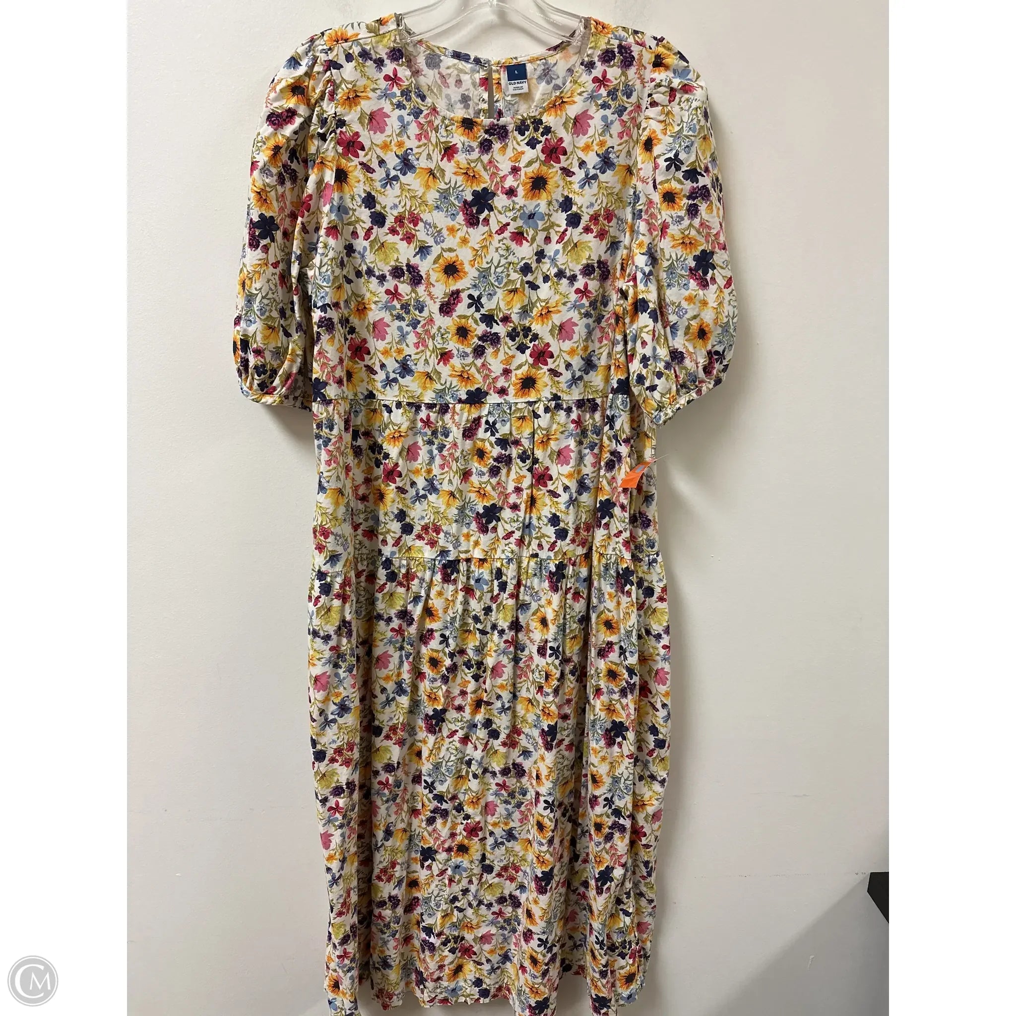 Dress Casual Maxi By Old Navy In Floral Print, Size: L Shift Classic Vintage