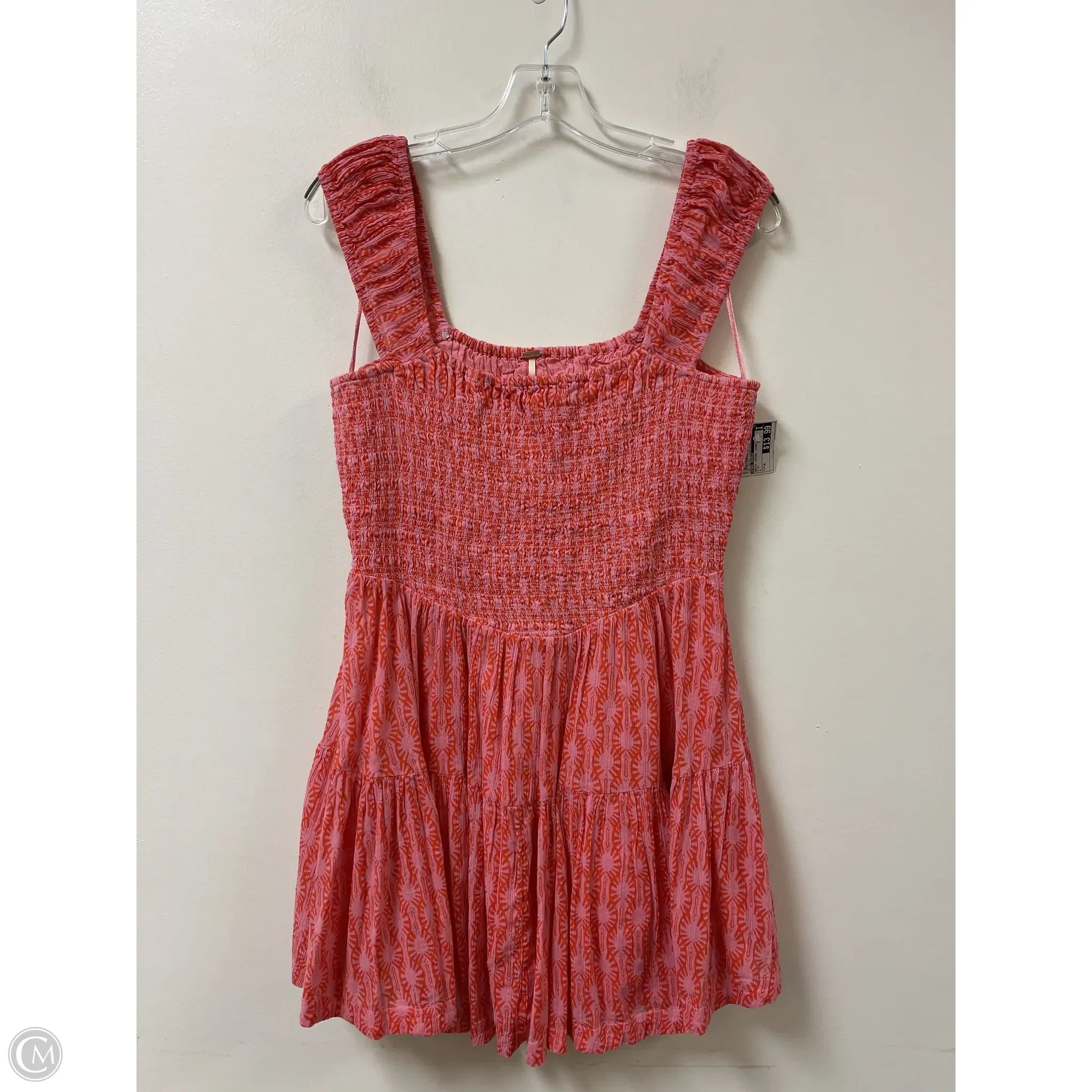 Dress Casual Short By Free People In Pink, Size: M Tunics Plaid country
