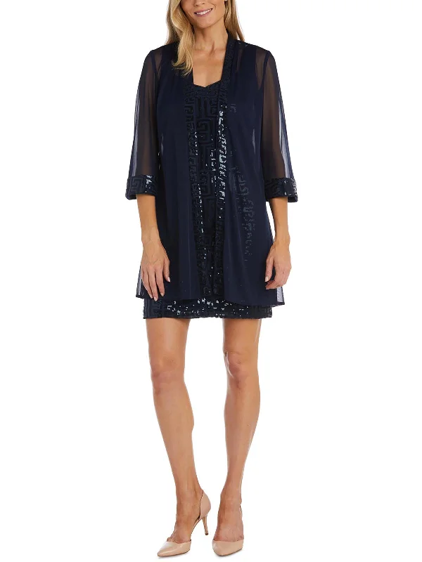 Womens 2PC Short Two Piece Dress Tunics Sophisticated sleek
