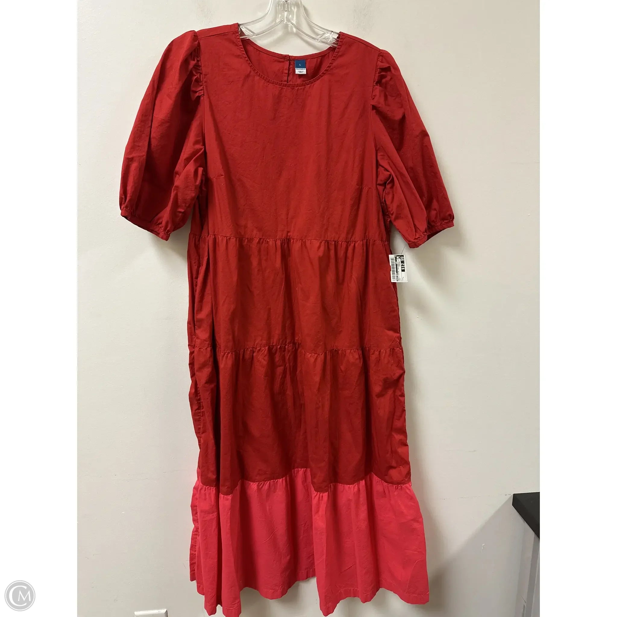 Dress Casual Maxi By Old Navy In Red, Size: L Tunics Satin smooth
