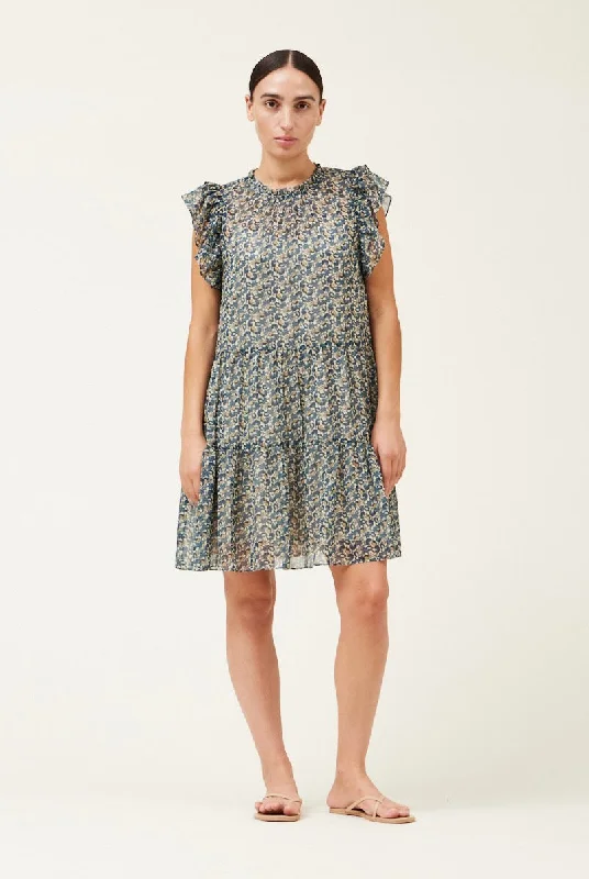 Peacock Print Mini Dress Tunics Sale discount