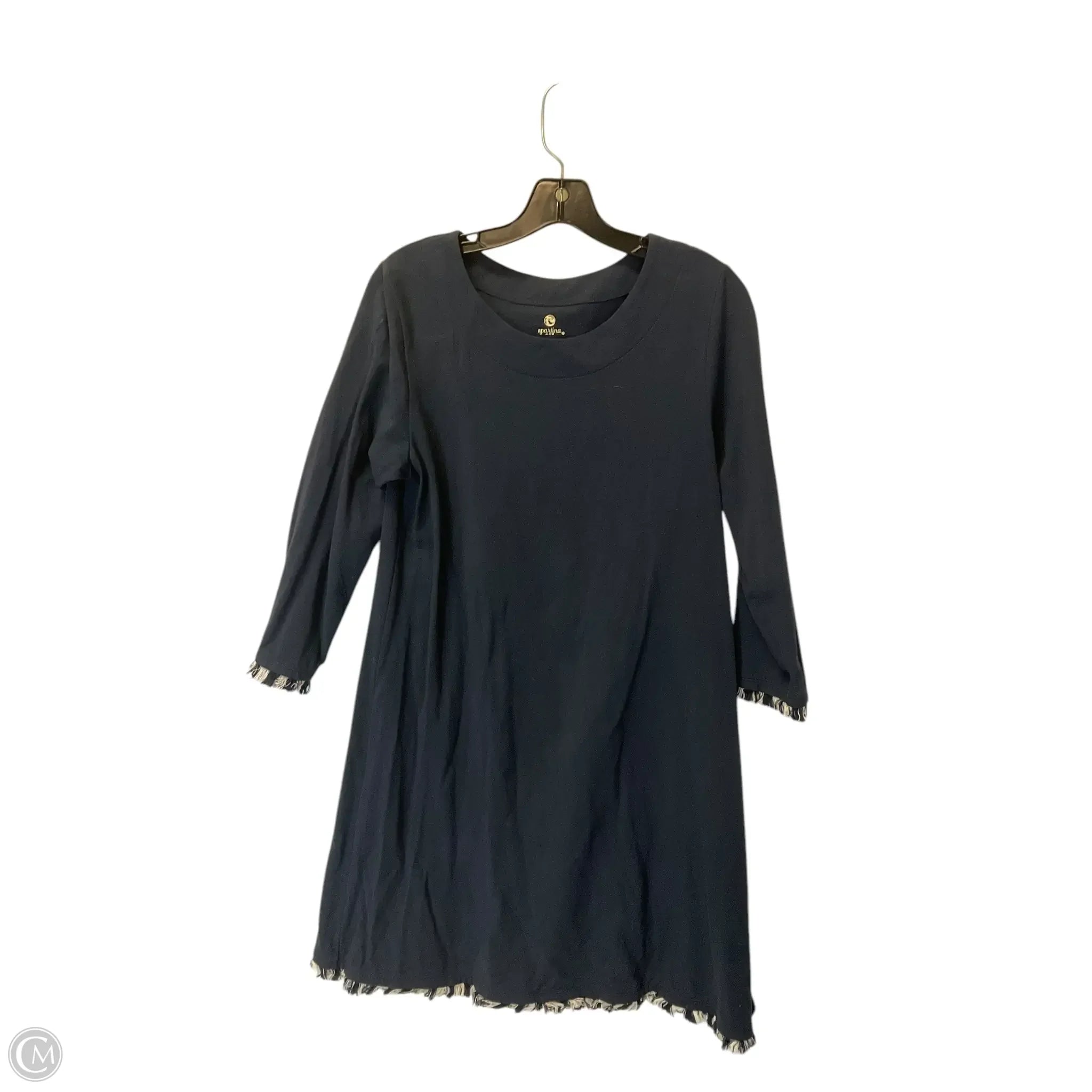 Dress Casual Short By Spartina In Blue, Size: M sweetheart Neckline Romantic