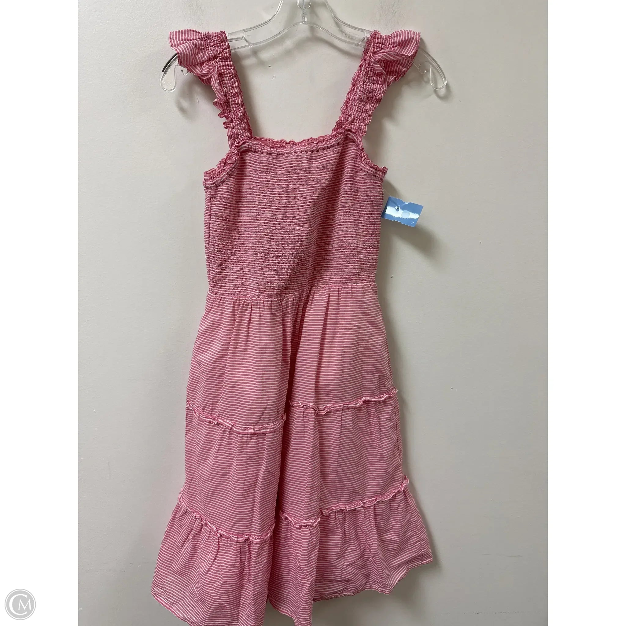Dress Casual Midi By J. Crew In Purple & White, Size: Xs Tunics Practical easy-care
