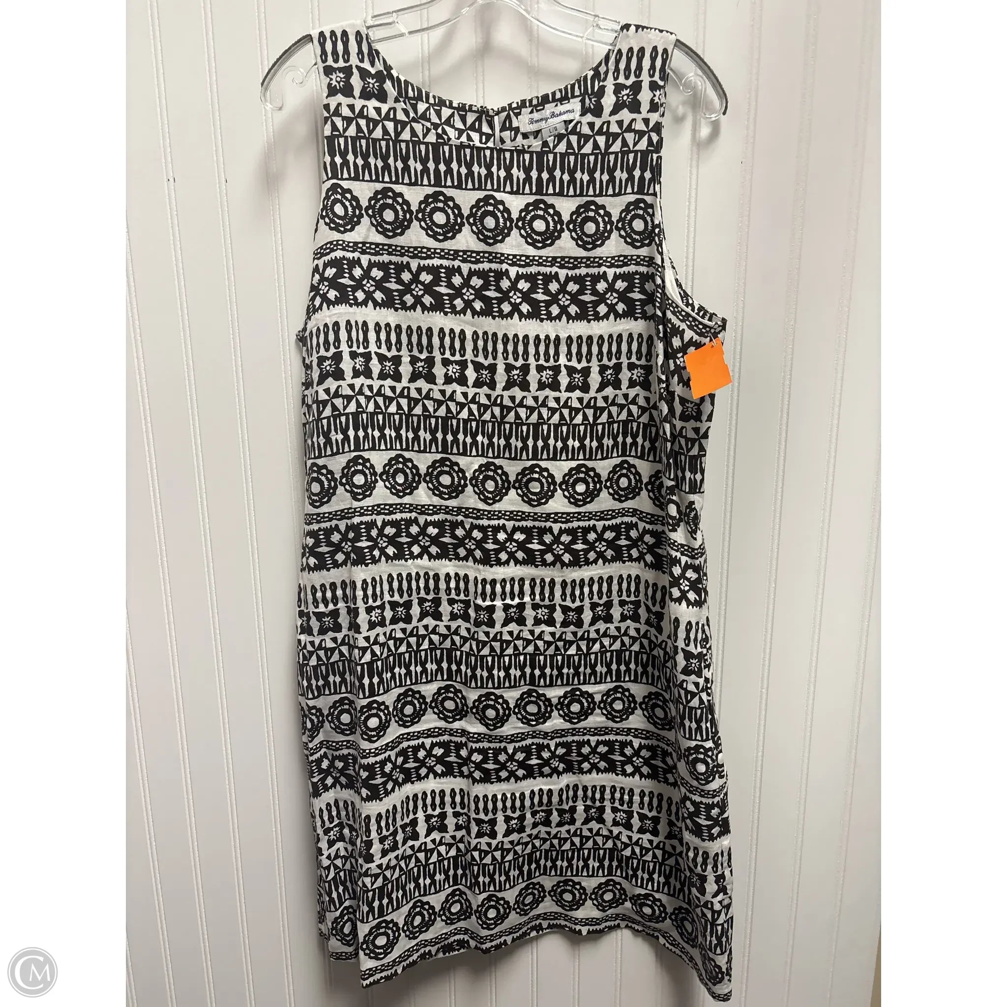 Dress Casual Short By Tommy Bahama In Brown & White, Size: L A-Line Day Work