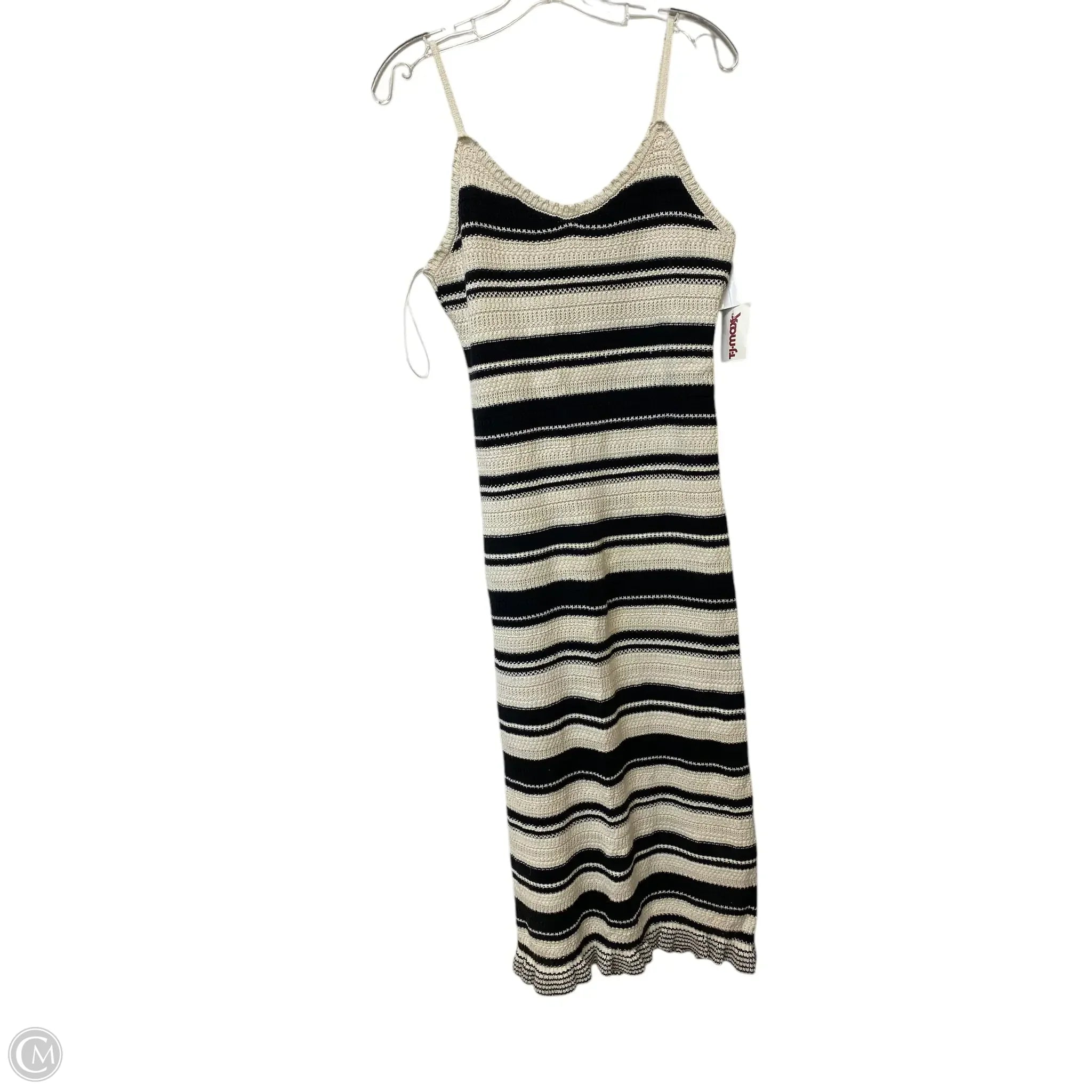 Dress Casual Maxi By Freshman In Striped Pattern, Size: L Tunics Prom sequined