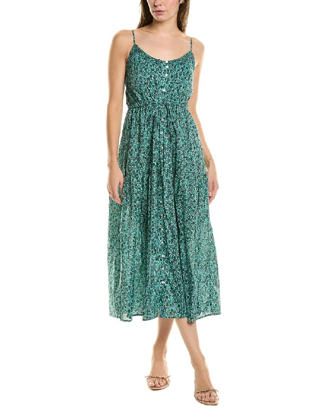 Electric & Rose Quinn Midi Dress Boatneck Modish Everyday