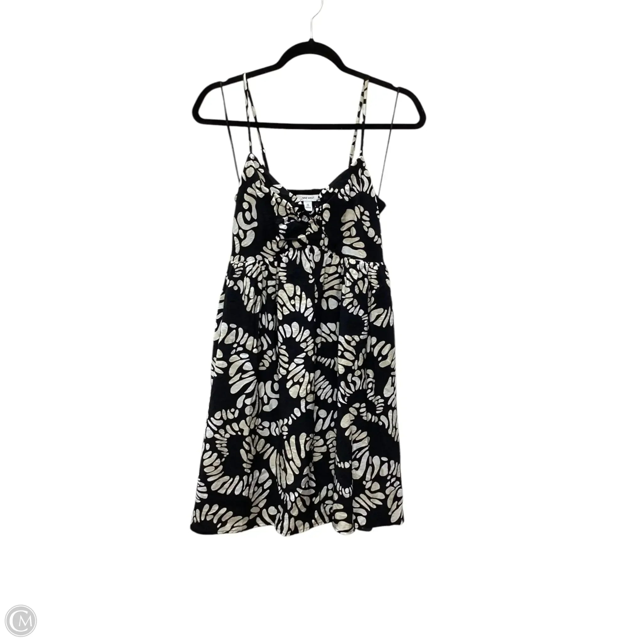 Dress Casual Short By Nine West In Black, Size: Xs Tunics Seasonal trendy