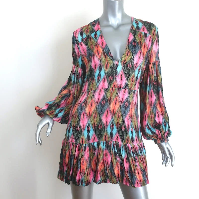 Rotate Birger Christensen Harlequin Mini Dress Multicolor Printed Satin Size 6 Cozy Ruched Mini Dress Rotate Birger Christensen Harlequin Mini Dress Multicolor Printed Satin Size 6 Cozy Ruched Mini Dress